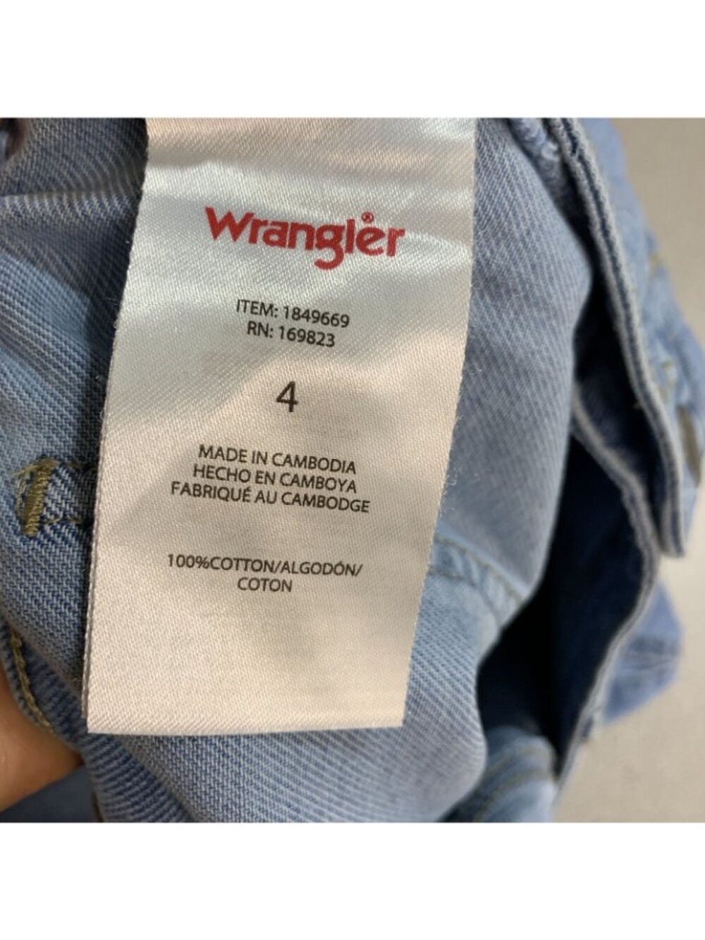 NWT Wrangler Women's 4 Chambray Midi Skirt Light Blue Button Front - Picture 9 of 13